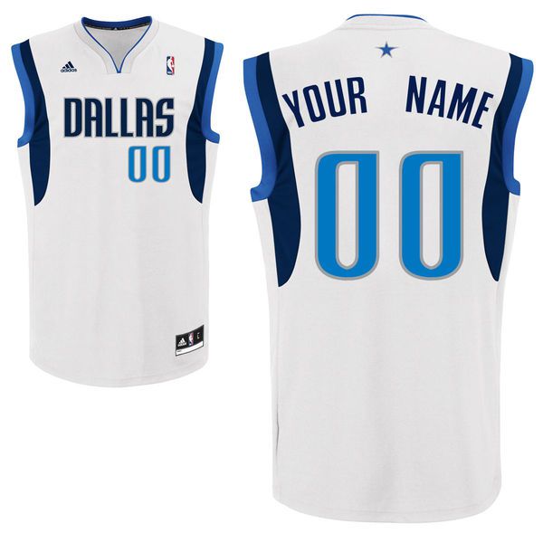 Adidas Dallas Mavericks Youth Custom Replica Home White NBA Jersey->customized nba jersey->Custom Jersey